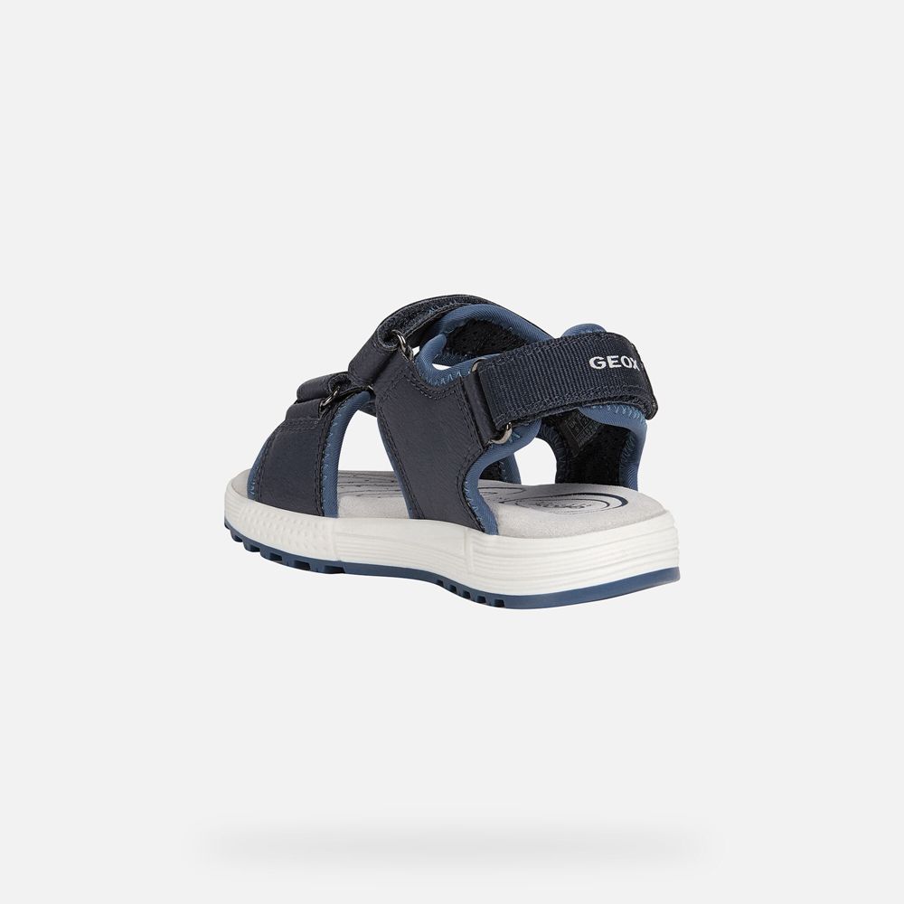 Sandalias Geox Menino Azul Marinho - Alben - GNAWZ3890